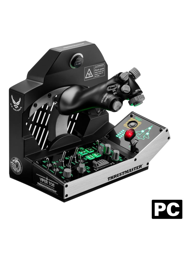 Thrustmaster Viper TQS Mission Pack for PC, Metal Throttle Quadrant System, Throttle and Control Panel Included, Hall Effect Precision, 64 Action Buttons, 6 Axes