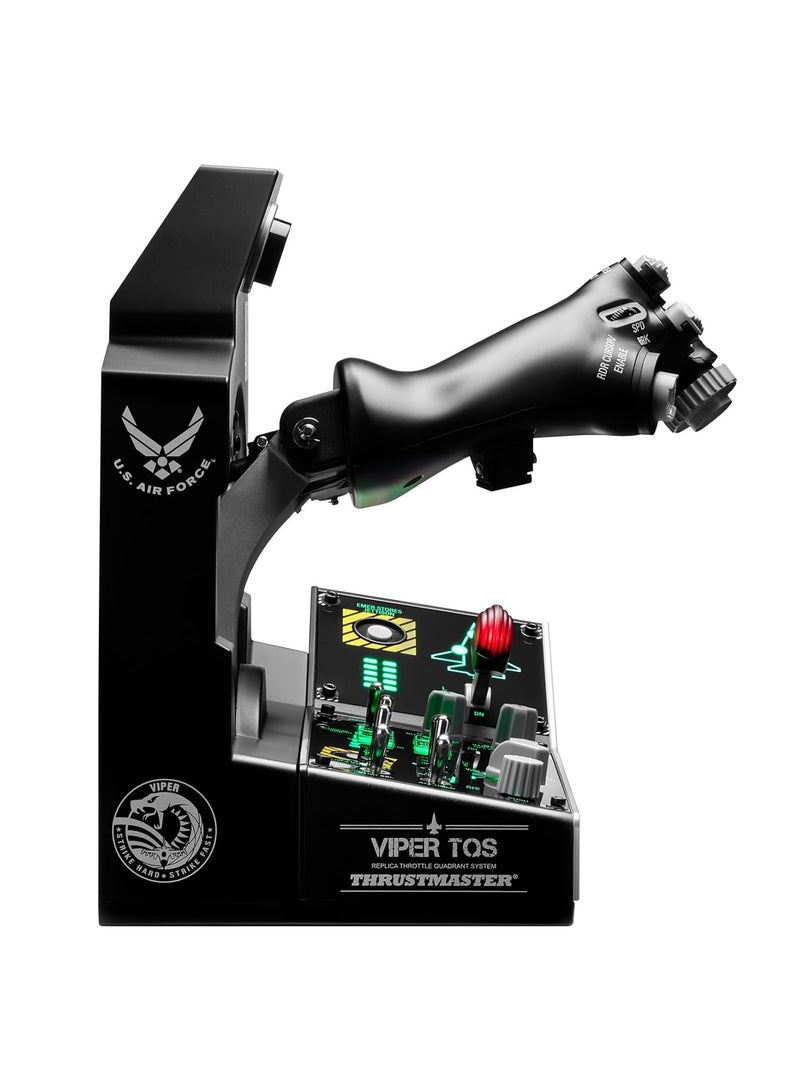 Thrustmaster Viper TQS Mission Pack for PC, Metal Throttle Quadrant System, Throttle and Control Panel Included, Hall Effect Precision, 64 Action Buttons, 6 Axes