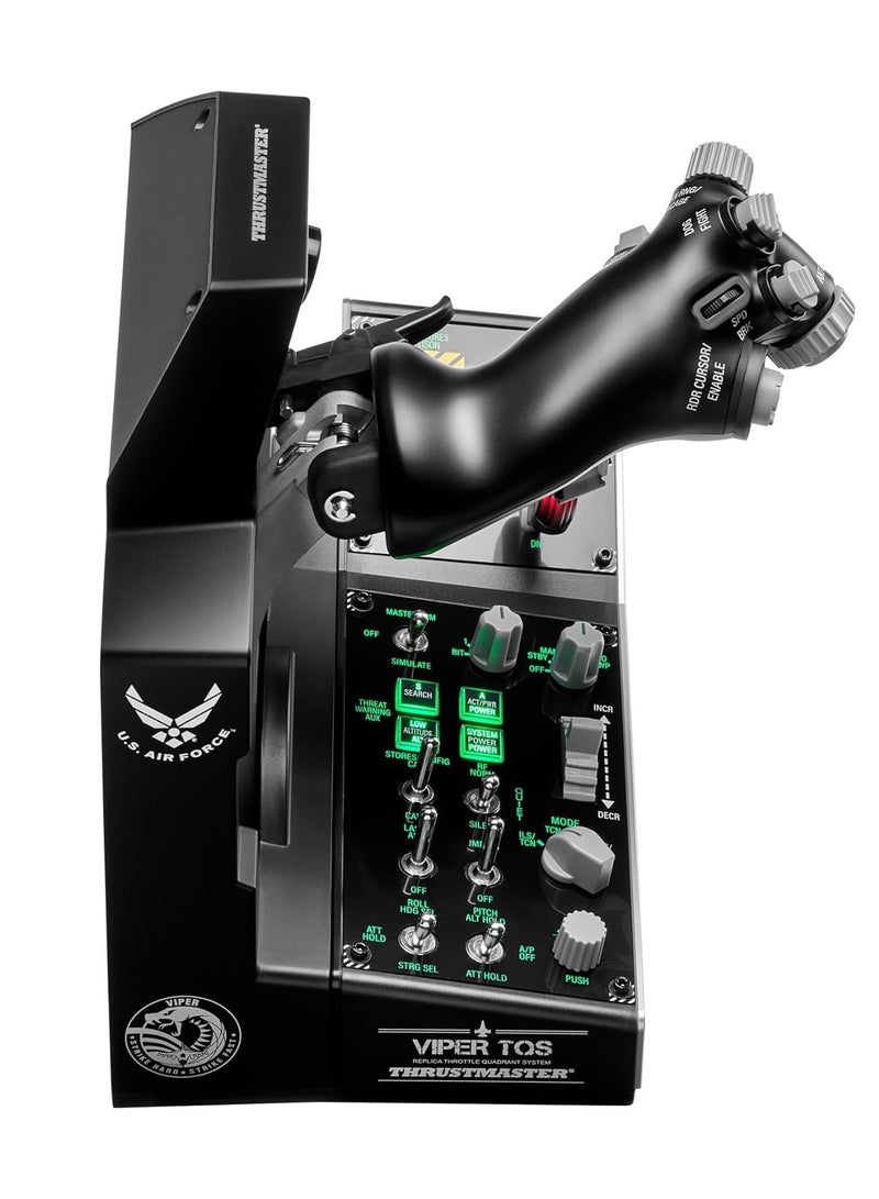 Thrustmaster Viper TQS Mission Pack for PC, Metal Throttle Quadrant System, Throttle and Control Panel Included, Hall Effect Precision, 64 Action Buttons, 6 Axes