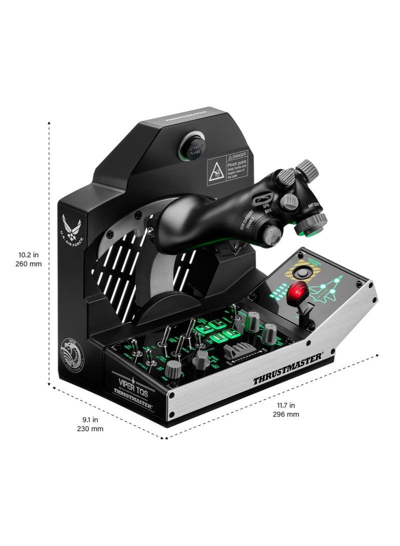 Thrustmaster Viper TQS Mission Pack for PC, Metal Throttle Quadrant System, Throttle and Control Panel Included, Hall Effect Precision, 64 Action Buttons, 6 Axes