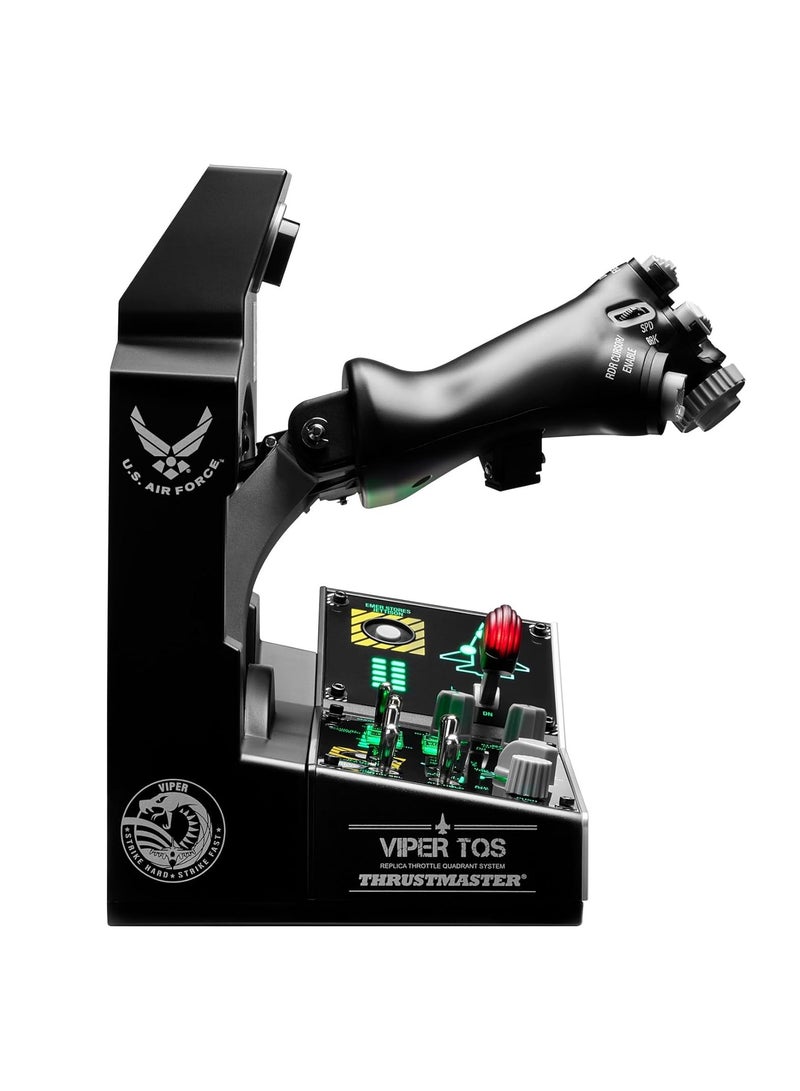 Thrustmaster Viper TQS Mission Pack for PC, Metal Throttle Quadrant System, Throttle and Control Panel Included, Hall Effect Precision, 64 Action Buttons, 6 Axes