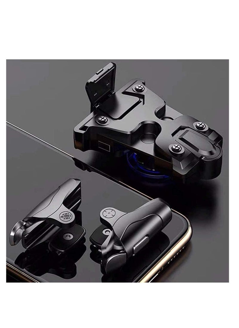 PUBG Trigger PUBG Mobile Controller Shooting Triggers Auto High Frequency Click with Joystick Gamepad for Mobile Phone Game Controller Up of Duty Compatible for Android iOS