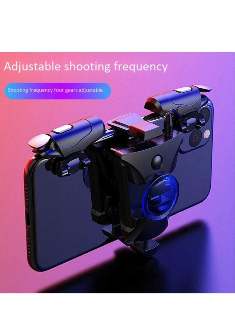 PUBG Trigger PUBG Mobile Controller Shooting Triggers Auto High Frequency Click with Joystick Gamepad for Mobile Phone Game Controller Up of Duty Compatible for Android iOS