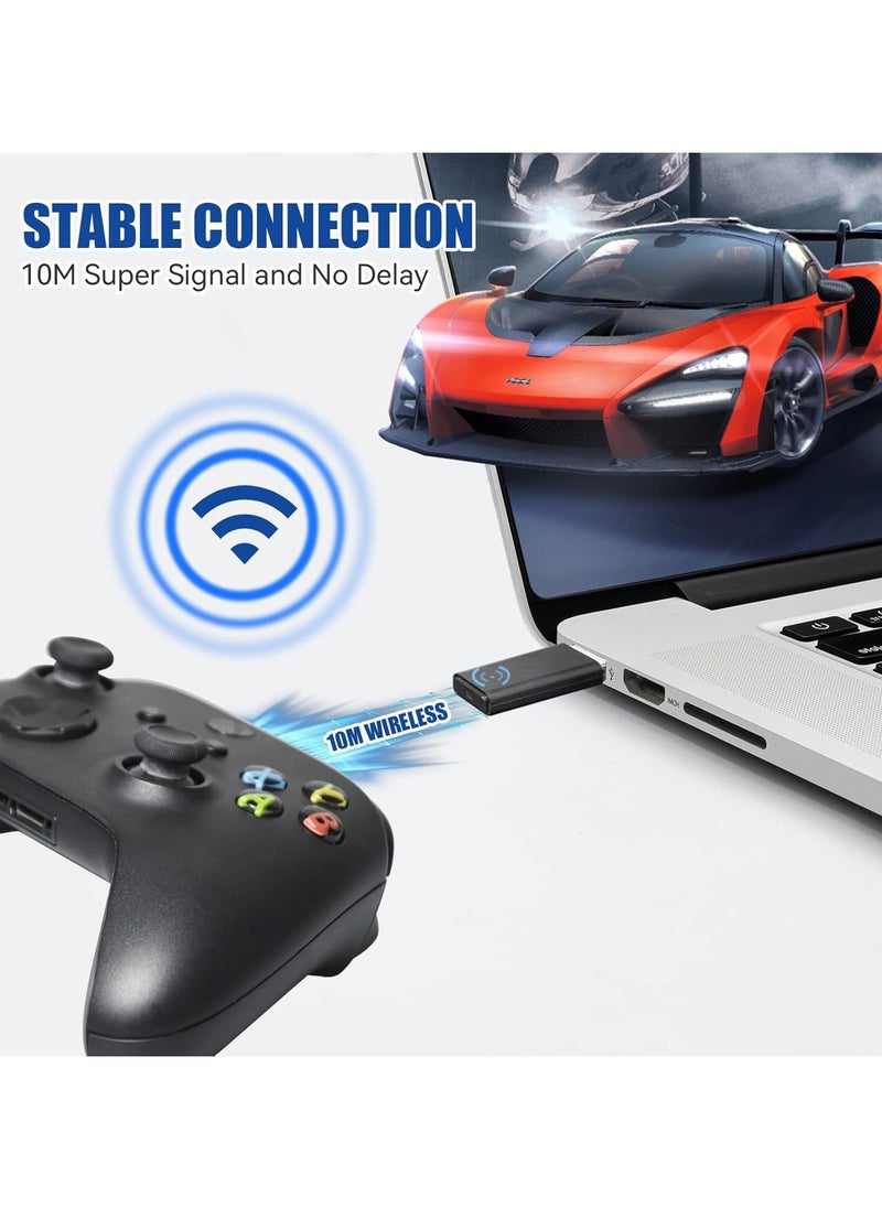 Wireless Adapter for Xbox Controller Works with PC Windows 7/8.1/10/11, Compatible with Xbox One Controller