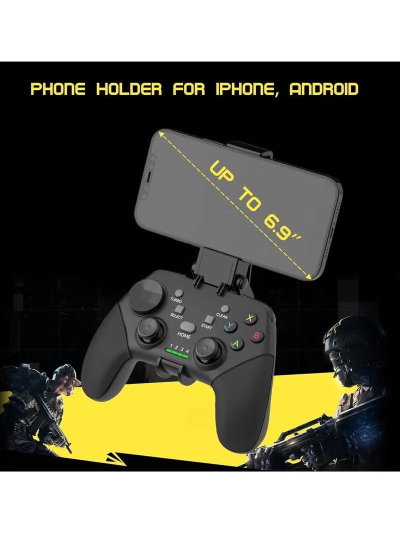 Mobile Gaming Controller for iOS, for Android, for iPad, Tablet, PC, Phone Wireless Controller for iPhone 14 13, for galaxy S22 21, Android Phones, for COD Mobile, for Genshin Impact, for Cloud Gaming