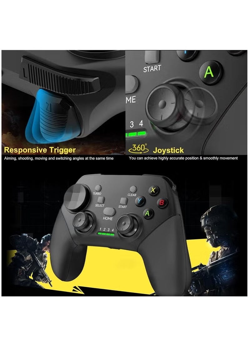 Mobile Gaming Controller for iOS, for Android, for iPad, Tablet, PC, Phone Wireless Controller for iPhone 14 13, for galaxy S22 21, Android Phones, for COD Mobile, for Genshin Impact, for Cloud Gaming