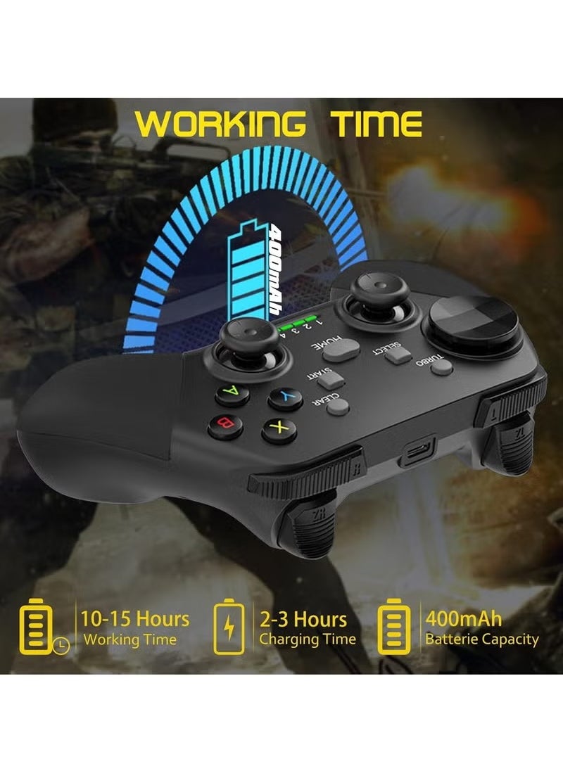 Mobile Gaming Controller for iOS, for Android, for iPad, Tablet, PC, Phone Wireless Controller for iPhone 14 13, for galaxy S22 21, Android Phones, for COD Mobile, for Genshin Impact, for Cloud Gaming