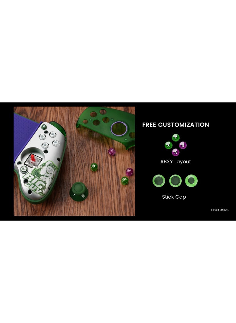 Professional Wireless Gamepad GameSir G8 Plus Hulk Bluetooth Mobile Gaming Controller for Android / iOS / Switch / Steam / Tablet / PC with Hall Effect Joysticks Hall Trigger 6-Axis Gyro 1000mAh Battery Green