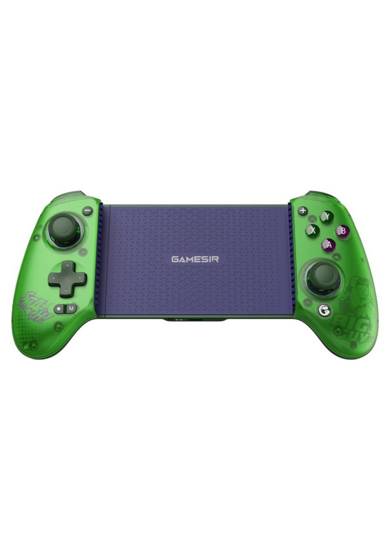 Professional Wireless Gamepad GameSir G8 Plus Hulk Bluetooth Mobile Gaming Controller for Android / iOS / Switch / Steam / Tablet / PC with Hall Effect Joysticks Hall Trigger 6-Axis Gyro 1000mAh Battery Green