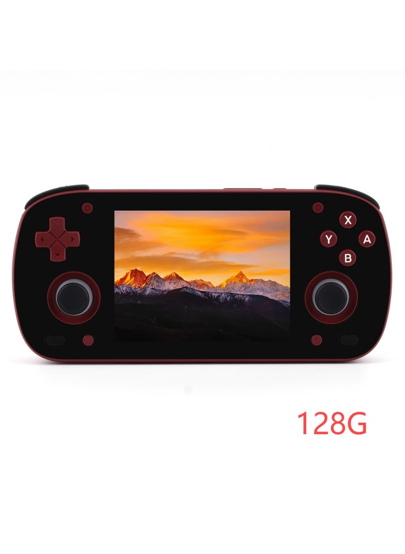 Retroid Pocket MINI Portable Retro Console Android 6GB 128GB Adreno 650 WiFi Bluetooth 3D illuminated Hall Sticks 3.7 Inch AMOLED Touchscreen Type C OTG Connection 4000mah 27W Fast Charge Built In Official OTA (Red)