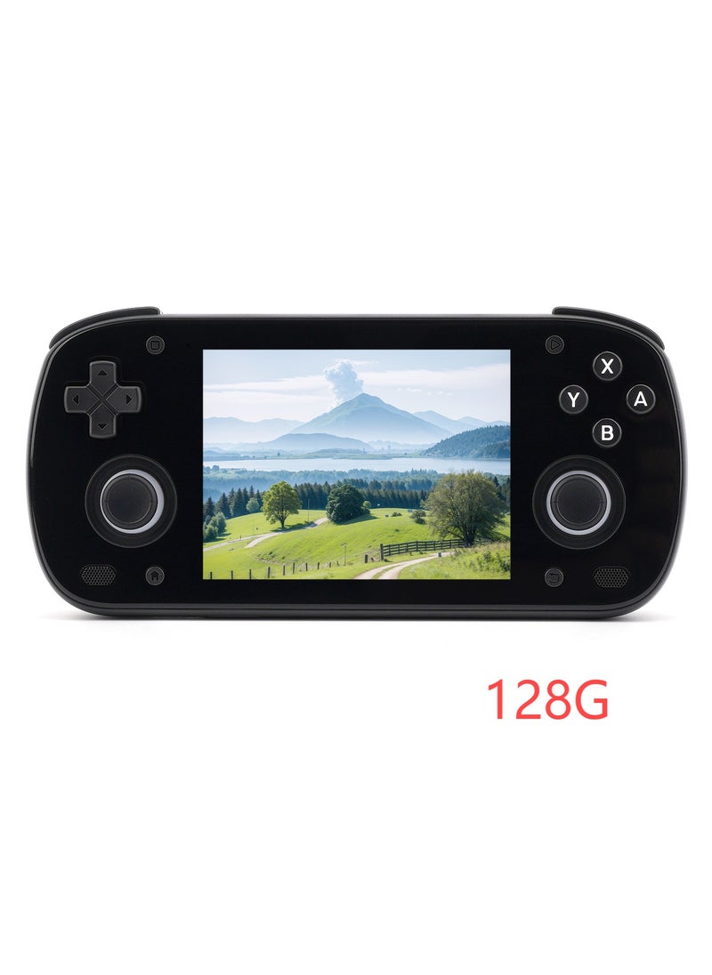 Retroid Pocket MINI Portable Retro Console Android 6GB 128GB Adreno 650 WiFi Bluetooth 3D illuminated Hall Sticks 3.7 Inch AMOLED Touchscreen Type C OTG Connection 4000mah 27W Fast Charge Built In Official OTA (Black)