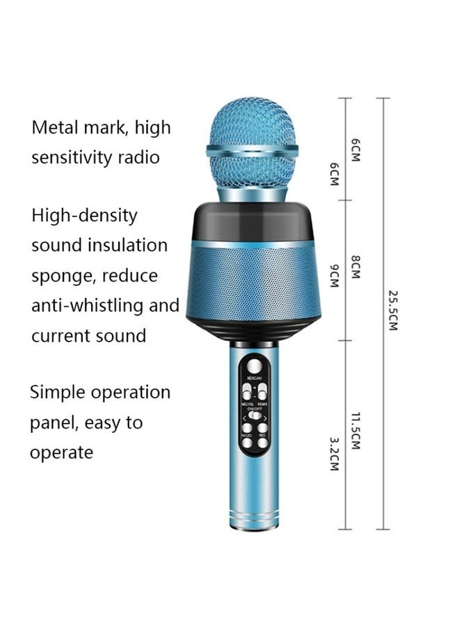 Q008 Wireless Bluetooth Live Microphone(Blue)