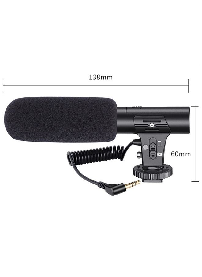 Video Recording Live Camera Mobile Conference Recording Microphone(Black)