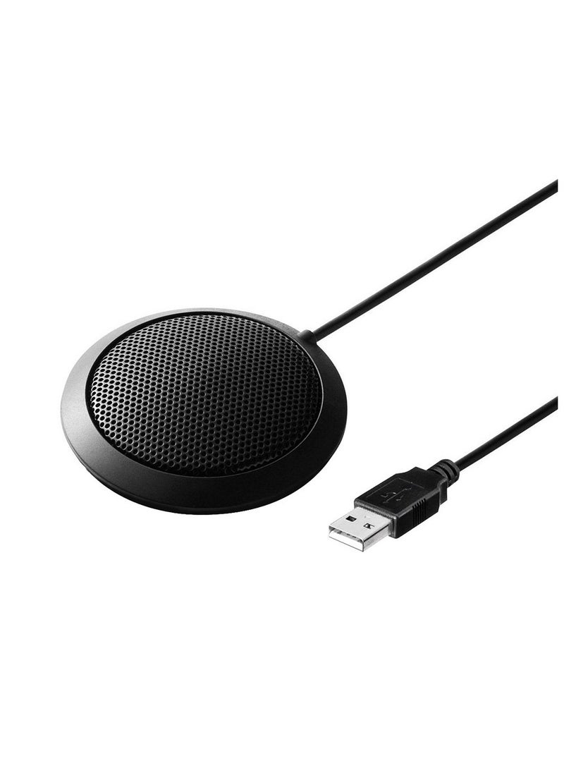 Microphone Omnidirectional Condenser Mic USB Connector for Meeting Business Conference Desktop Computer