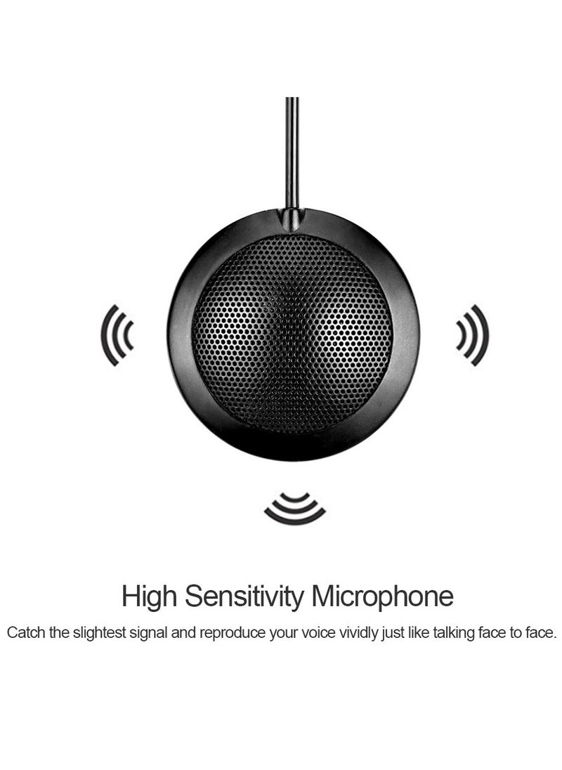 Microphone Omnidirectional Condenser Mic USB Connector for Meeting Business Conference Desktop Computer