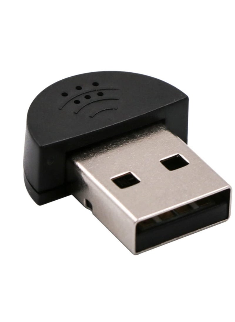 Mini USB 2.0 Microphone MIC Audio Adapter Portable Studio Speech Driver Free for Laptop/Notebook/PC/MSN/Skype