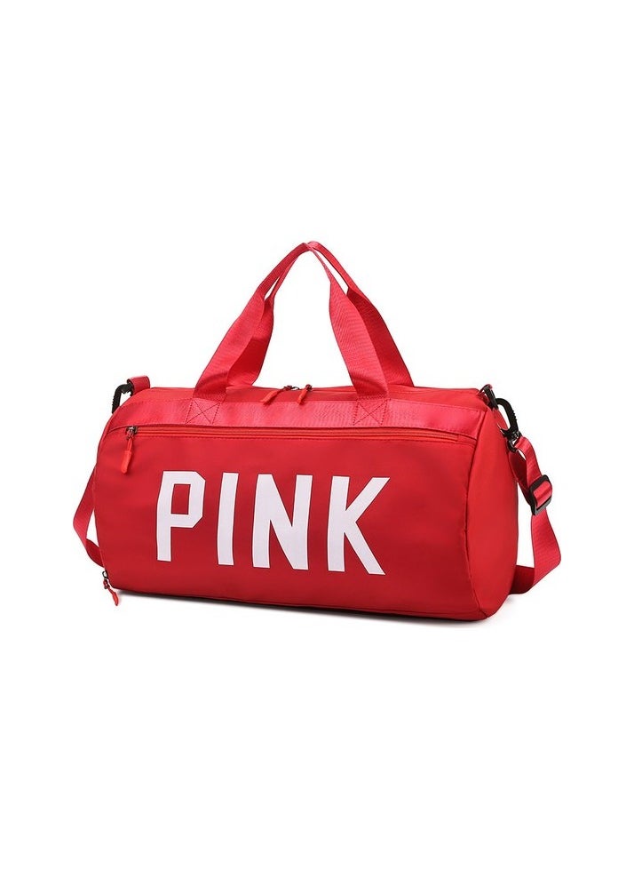 Large capacity portable sports bag - red Colour:Red