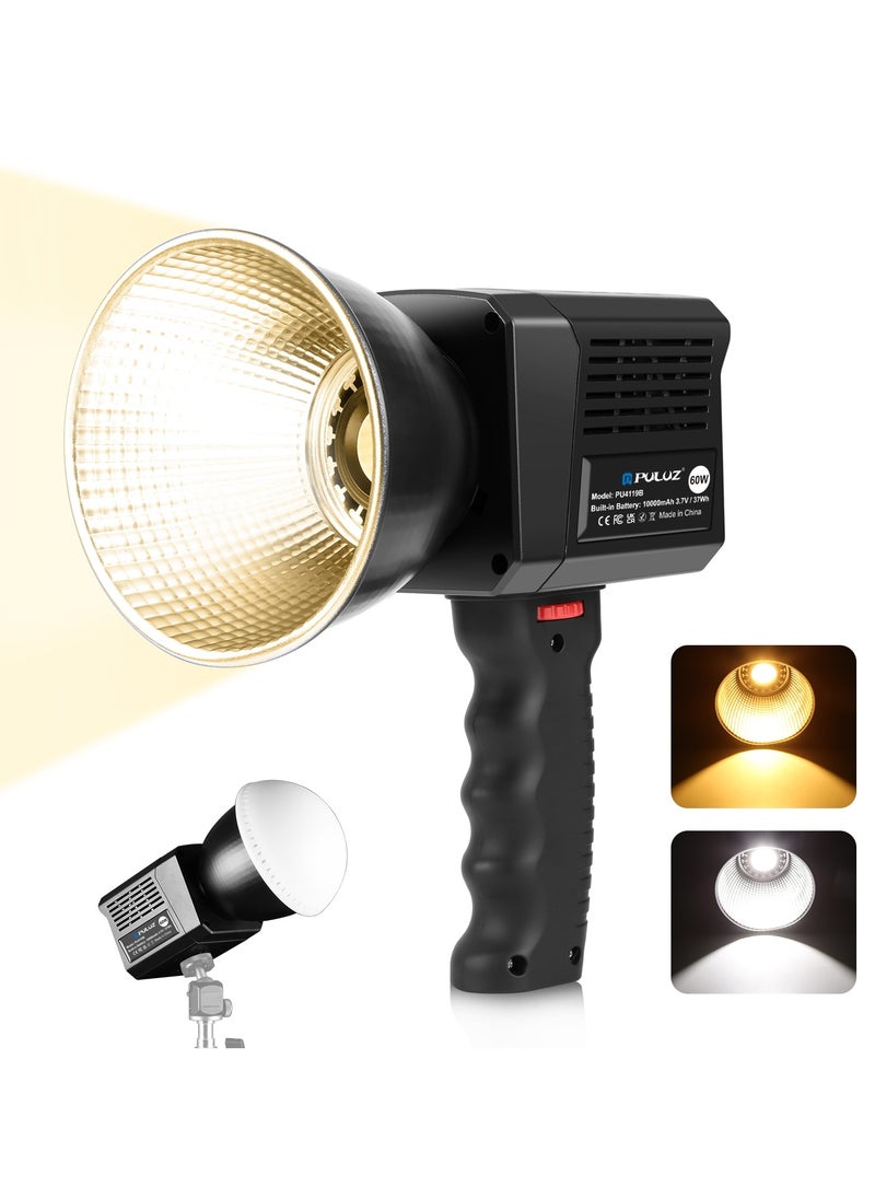 PULUZ 60W Studio Video Light 2500K-6500K Dual Color Temperature Professional Photography Fill Light