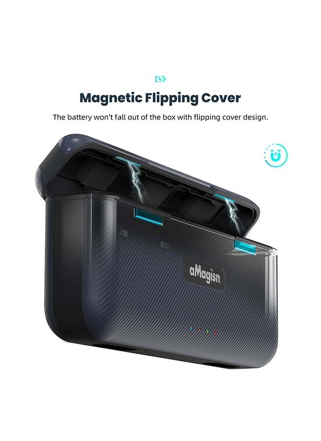 aMagisn Premium Fast-Charging Case and Charger Accessories for Insta360 Ace Pro - Essential Charging Solutions for Insta360 Ace Pro Action Camera（ Batteries not included）