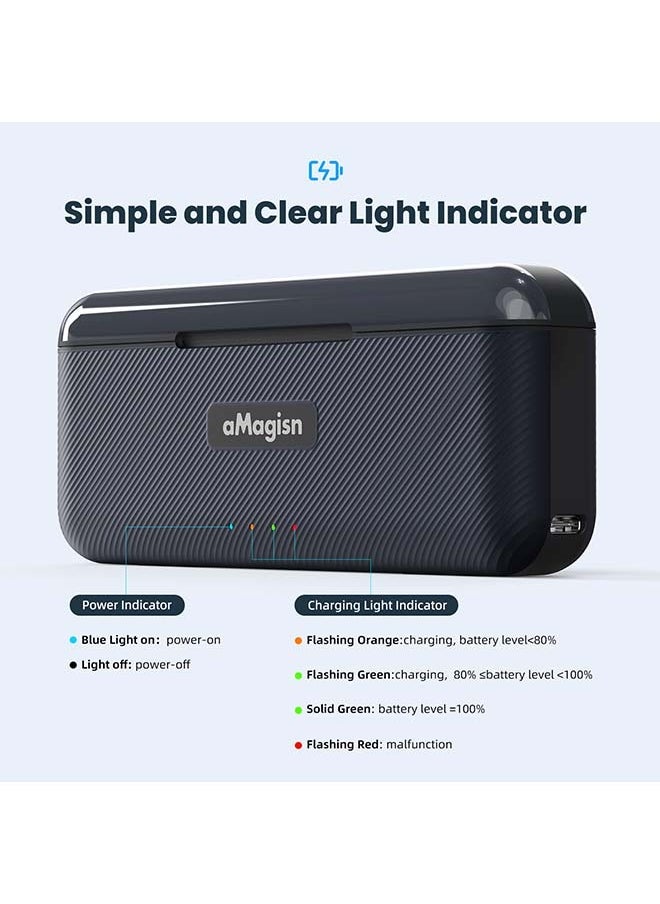 aMagisn Premium Fast-Charging Case and Charger for DJI Action 4 (Compatible with DJI Action 3) - Essential Accessories for DJI Action Cameras (Battery Not Included)