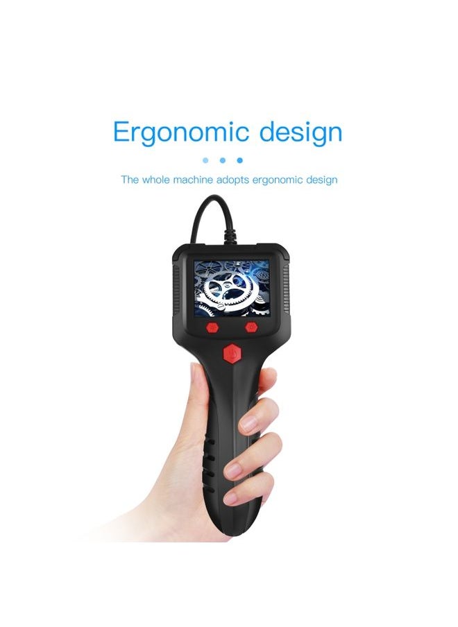 8mm Camera 2.4 inch HD Handheld Industrial Endoscope With LCD Screen, Length:10m