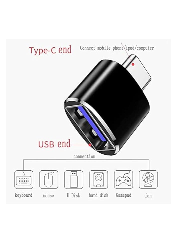 USB C to USB 3.0 Adapter, USB C Male to USB A Female OTG Adapter Compatible with MacBook, Samsung Galaxy Note 8, Galaxy S8+, S9, Google Pixel etc. - USB C to USB 3.0 (F)