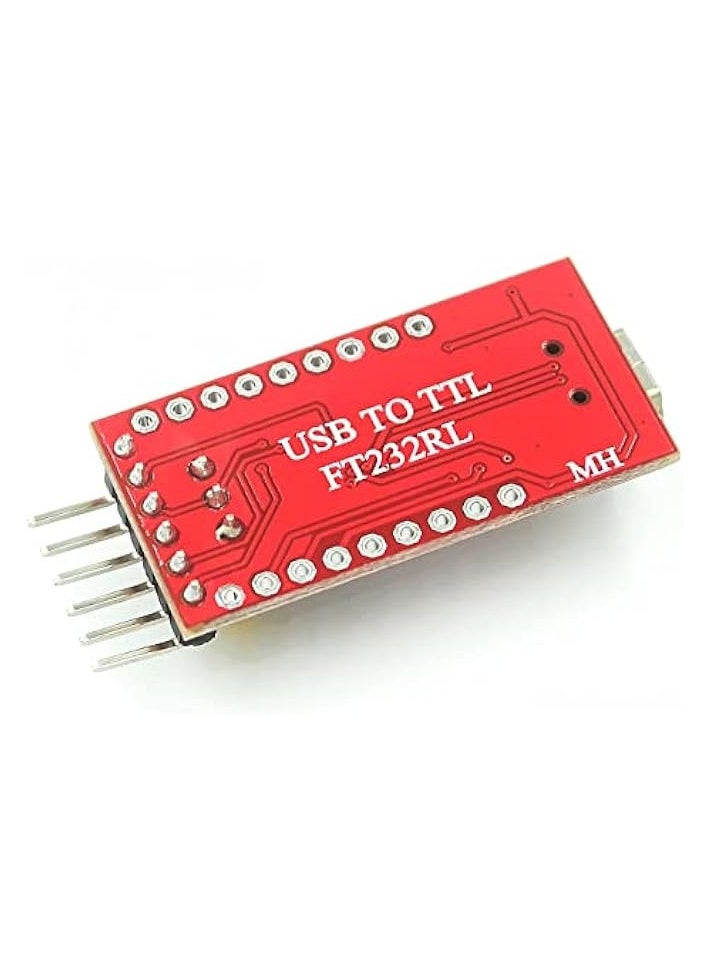 Mini USB to TTL Serial Converter Adapter, 3.3V/5.5V, FTDI Breakout Board for Arduino