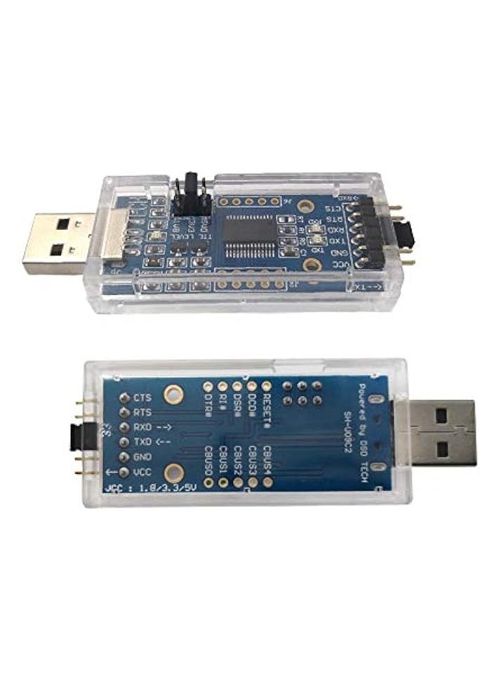 SH-U09C2 USB to TTL Adapter Built-in FTDI FT232RL IC for Debugging and Programming