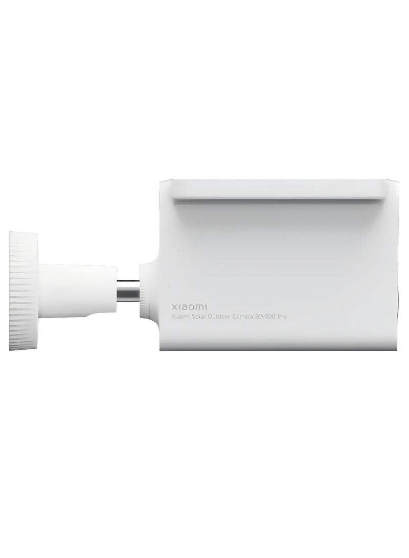 Solar Outdoor Camera BW400 Pro Set With Solar Powered Battery, Long Battery, Clear Camera, Wider Outdoor View, Waterproof And Dust Resistant, White