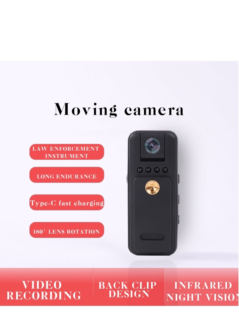 1080P 12MP Mini Body Worn Cam With Night  5h Recording, 1000mAH Battery Wearable Mini Camcorder, Pocket Video Recorder