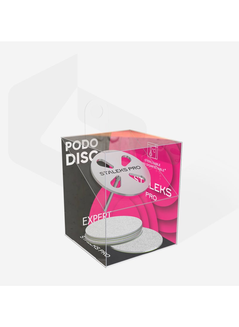 Pedicure disc - PODODISC L EXPERT and set of disposable files | 180 grit 5 pcs (25 mm)