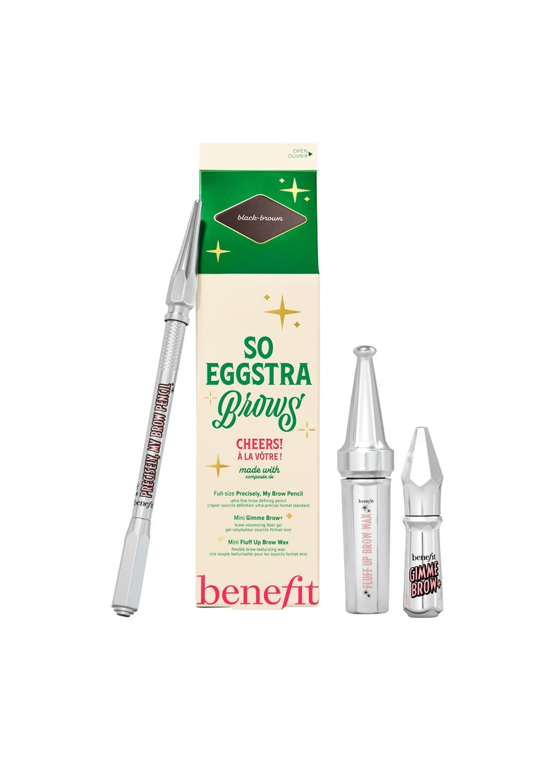 So Eggstra Brows Brow Pencil, Brow Wax & Brow Gel Trio