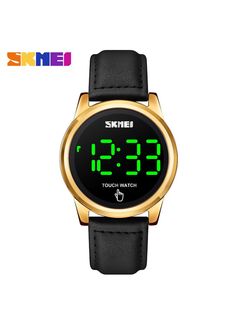 SKMEI Mens Fashion Touchscreen Watch Gold-Belt