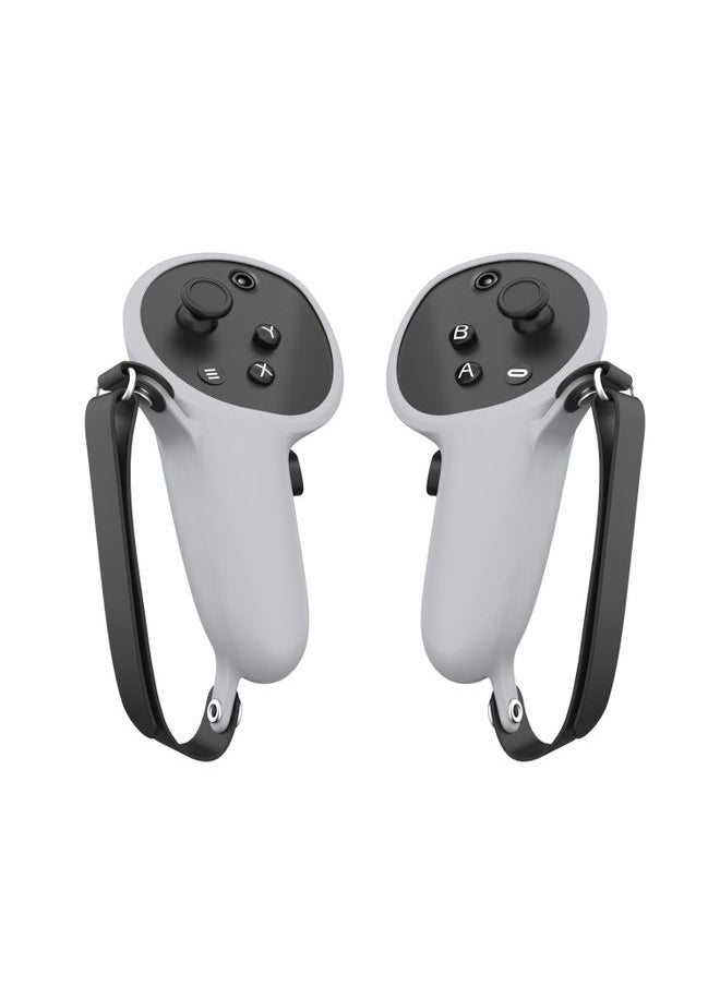 For Meta Quest Pro 1 Pair Handle Silicone Case Cover VR Accessories(White)