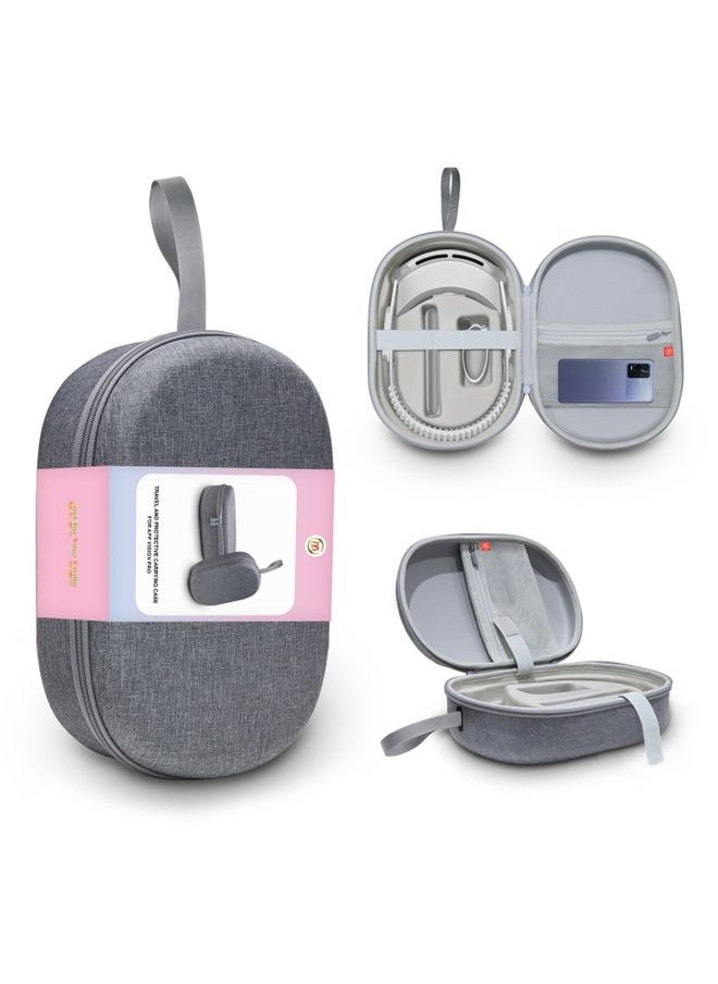 JYS-APP001 For Apple Vision Pro Headset Storage Bag VR Glasses Anti-Scrape Portable Bag, Color: Gray Linen