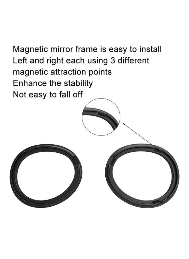 For Apple Vision Pro Magnetic Frame VR Glasses Smart Accessories, Style: 1.56 Refractive Index Frame+200 Degree Lens