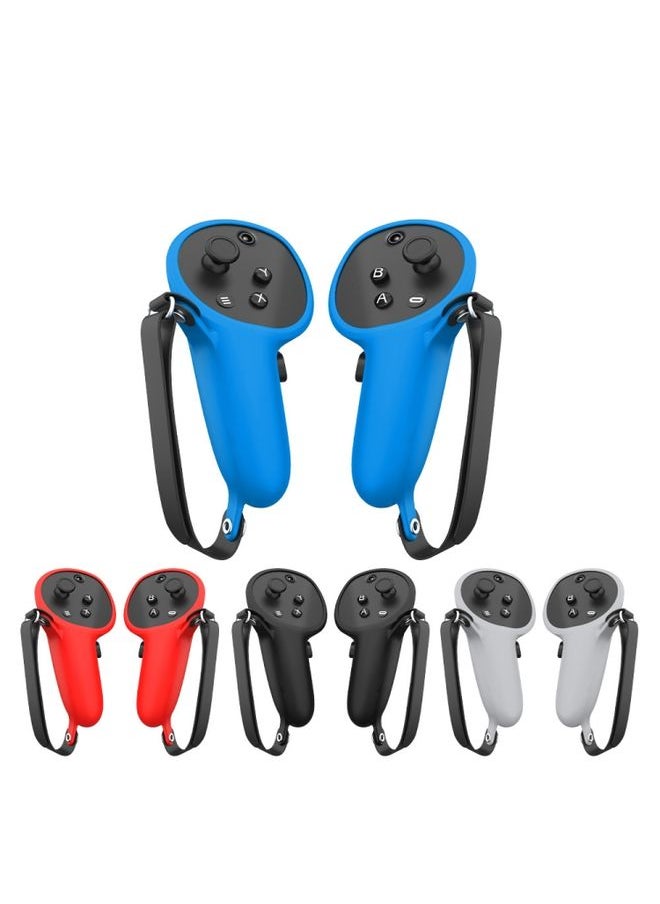 For Meta Quest Pro 1pair Handle Silicone Case Cover VR Accessories(Blue)