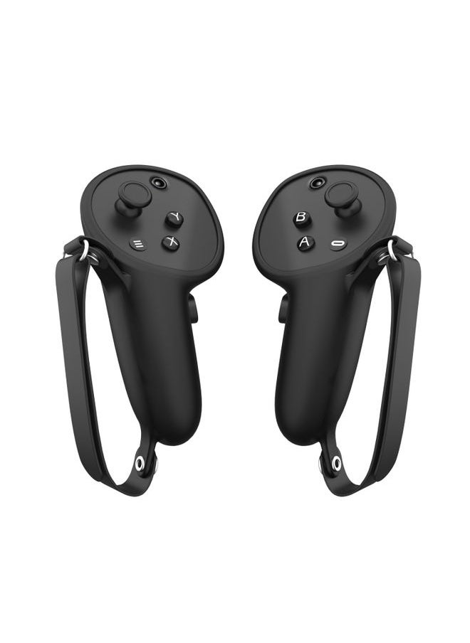 For Meta Quest Pro 1 Pair Handle Silicone Case Cover VR Accessories(Black)