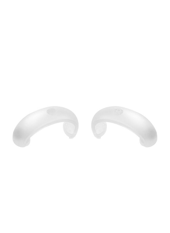 1 Pair  Controller Grip Anti-collision Silicone Ring for Meta Quest 2(Transparent)