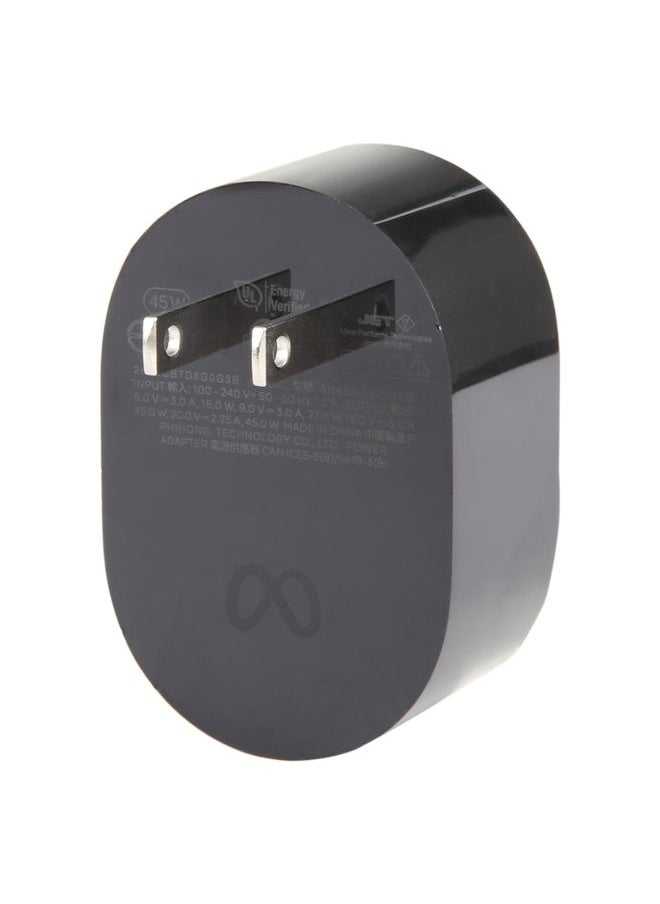 For Meta Quest Pro NA45 45W VR PD Quick Charger, US Plug