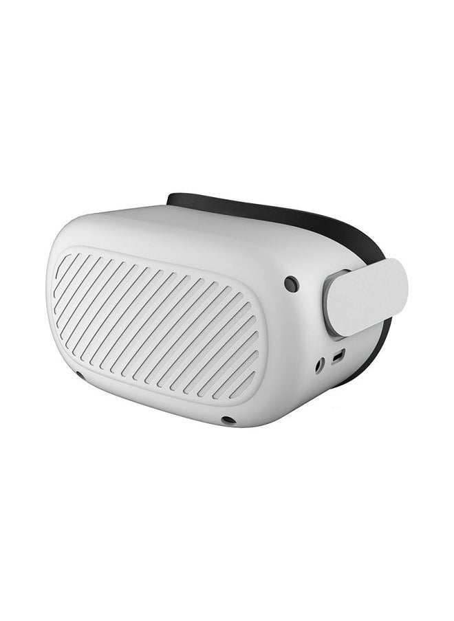 VR Glasses Silicone Waterproof Dust-Proof And Fall-Proof Protective Shell For Meta Quest(White)