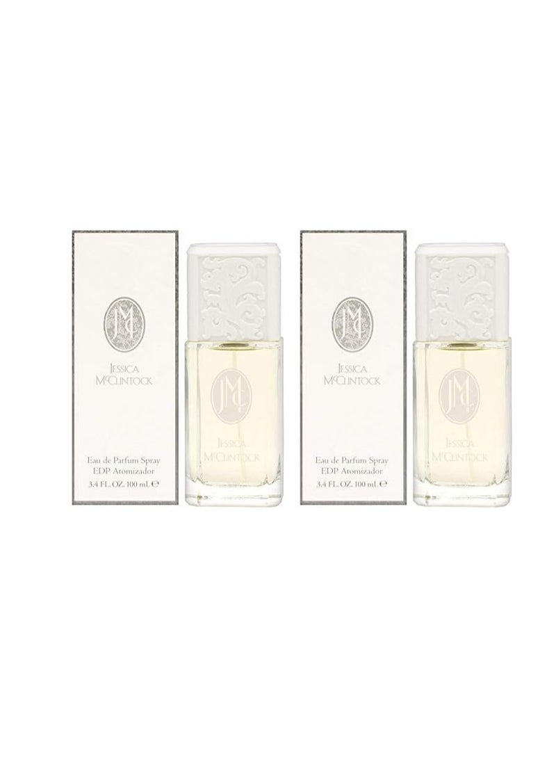 Jessica McClintock Eau de Parfum Spray, 3.4 Fluid Ounce (Pack of 2)