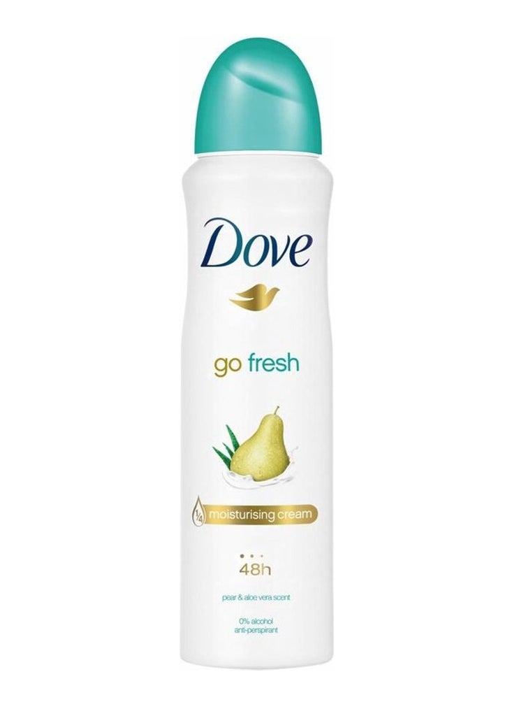 Go Fresh Pear and Aloe Vera Scent Deodorant Spray 150ml Pack of 6