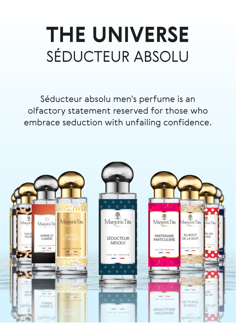 Perfume From France 30ml - Woody Eau de Parfum for Men - Bold Fragrance with Patchouli, Tobacco and Vanilla - Long Lasting Perfume with Bergamot and Cinnamon - Luxury Scent Gift for Men