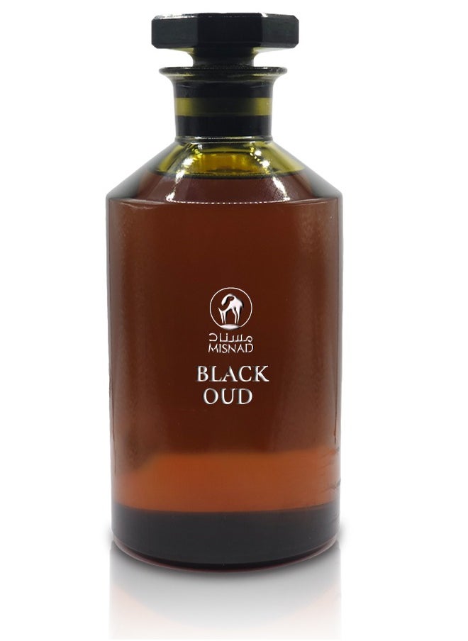 Misnad Fragrance Oil Black Oud – 100 ml | Premium Grade Essential Oils for Diffusers, Perfume Making, Candle Making