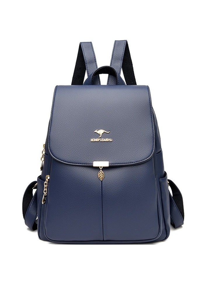 Docodis fashion pu leather ladies backpack Colour:Blue