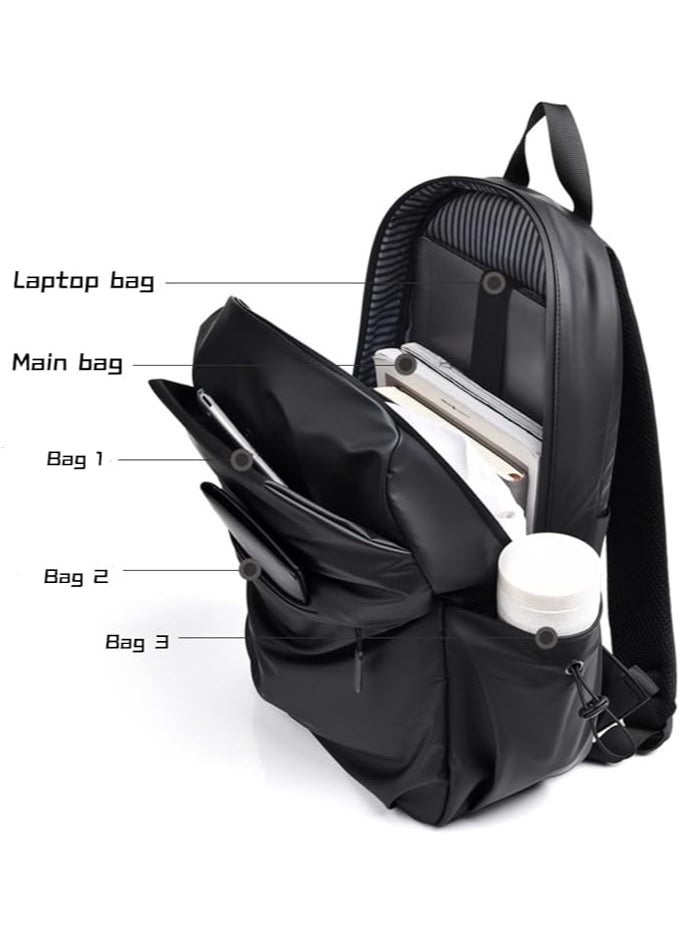 Travel Laptop Backpack Anti Theft Water Resistant Backpacks School Computer Bookbag for Men Women College Students Fits 15.6 Inch Laptop