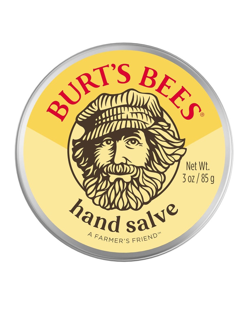 Burt's Bees Stocking Stuffers, Hand Salve Christmas Gifts With Botanical Oils and Beeswax, Moisturizing Balm for Dry Hands, 100 Percent Natural Origin Skin Care, 3 oz. Package