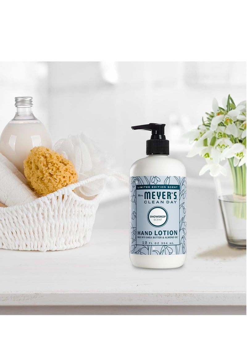 MRS. MEYER'S CLEAN DAY Hand Lotion, Snowdrop Scent, 12 Ounce Bottle
