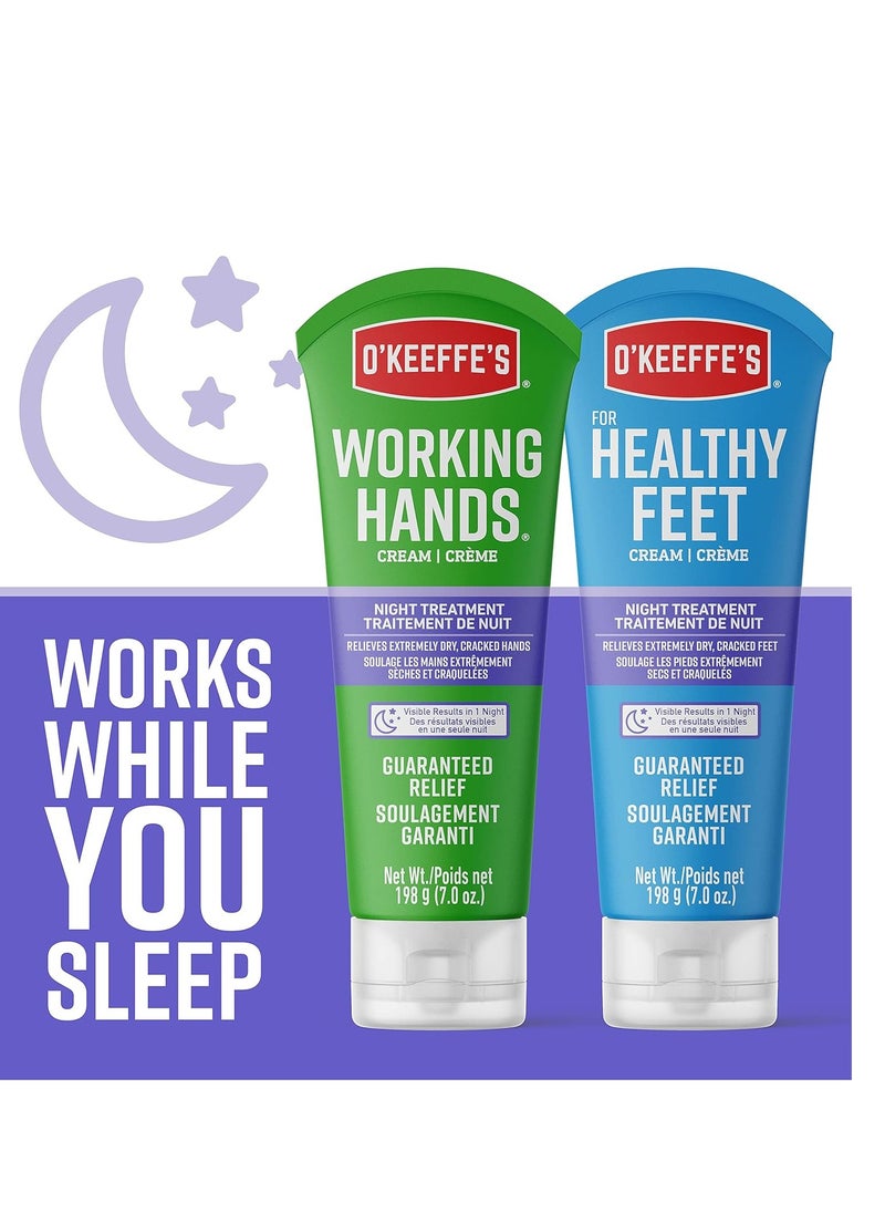 O'Keeffe's Working Hands Night Treatment Hand Cream; 7 oz Tube; (Pack of 1)